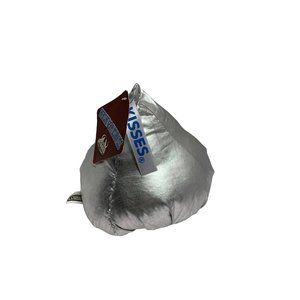 New Hersheys Kiss Plush Stuffed Toy Silver 2008 8 in Tall